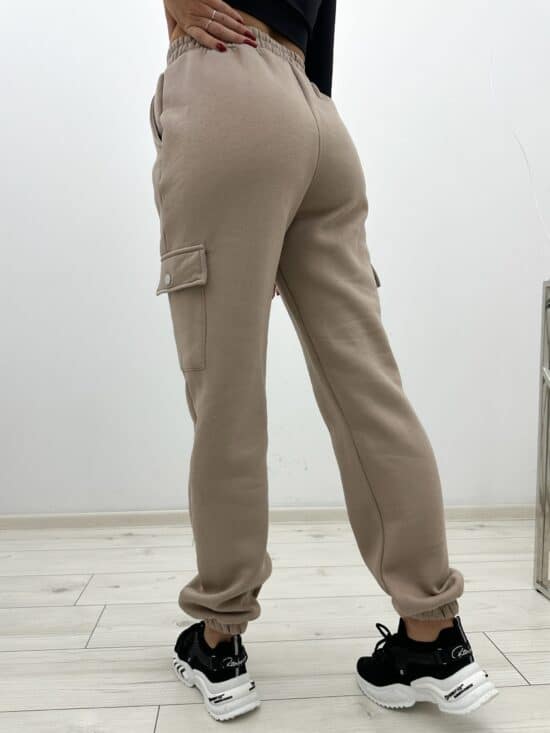 Bojówki Dresowe Beżowe Lolly