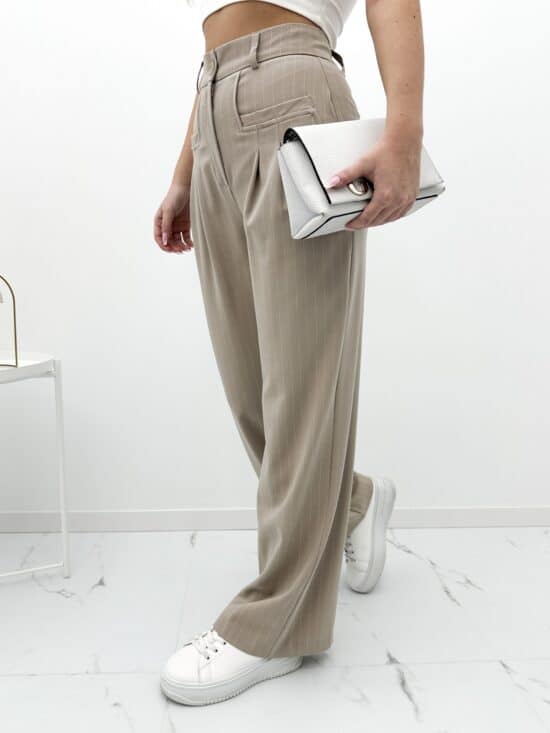 Spodnie Materialowe Bezowe W Paski Wide Leg Marges 5 Scaled