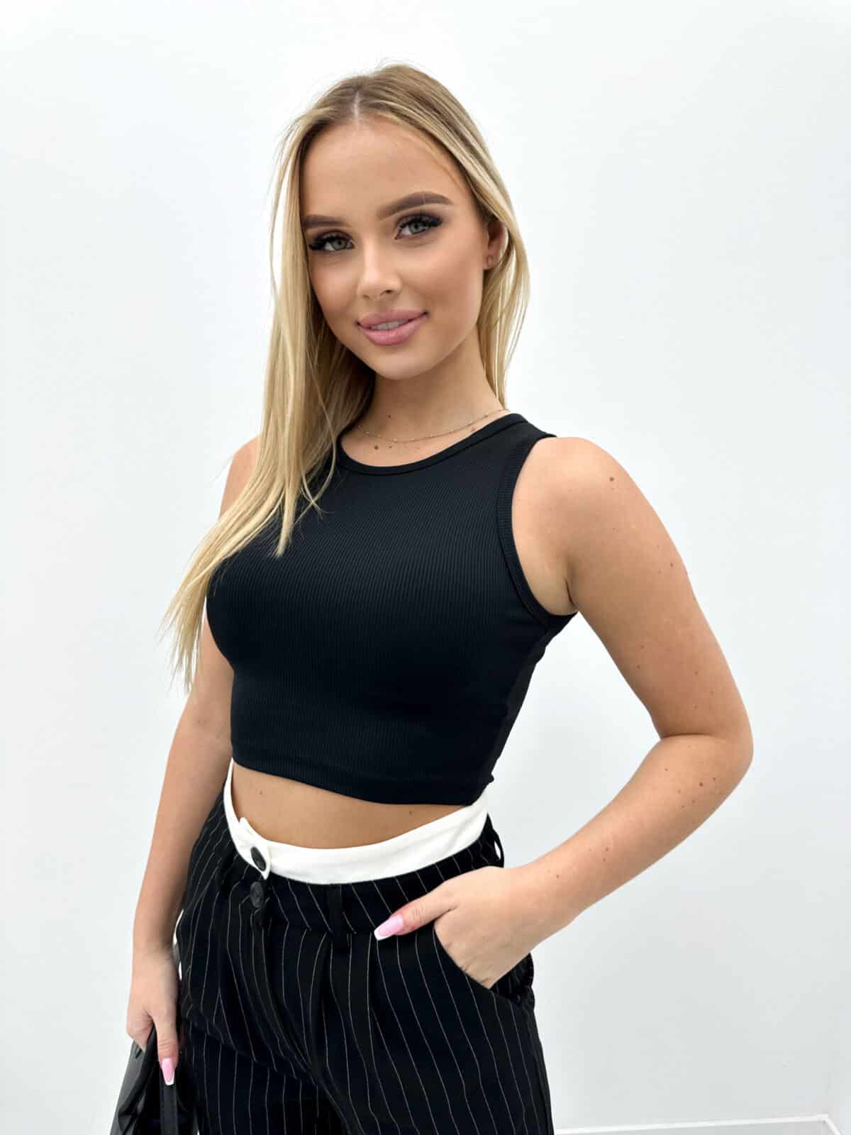 Crop Top Prazkowany Estello 1 Scaled