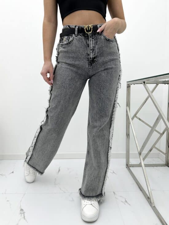 Spodnie Jeansowe Wide Leg Szare Yowita 5 Scaled