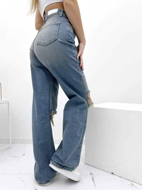 Spodnie Jeansowe Z Dziurami Wide Leg Claudia 1 Scaled