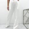 Spodnie dresowe cream WIDE LEG CORRA