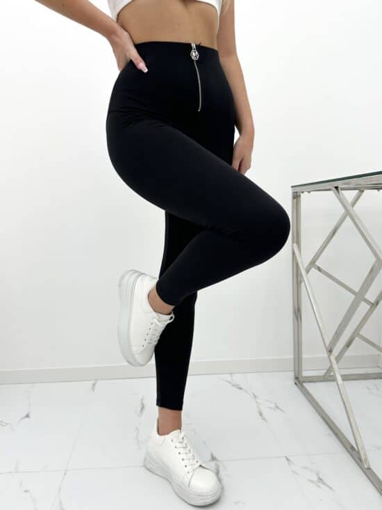 Legginsy z przeszyciami czarne LORELAI