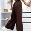 Spodnie wide leg czekolada ALISSA