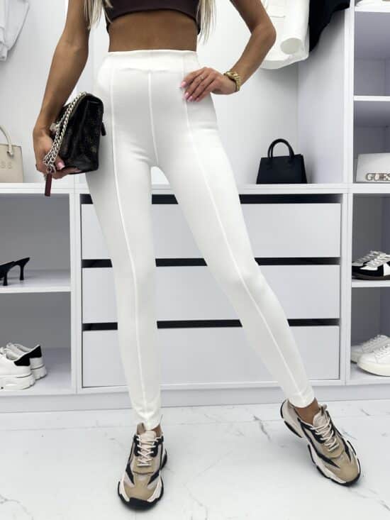 Legginsy z przeszyciami cream CHASSY