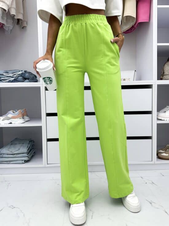 Spodnie Bawełniane Wide Leg (1)