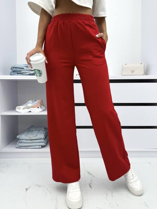 Spodnie Bawełniane Wide Leg (35)