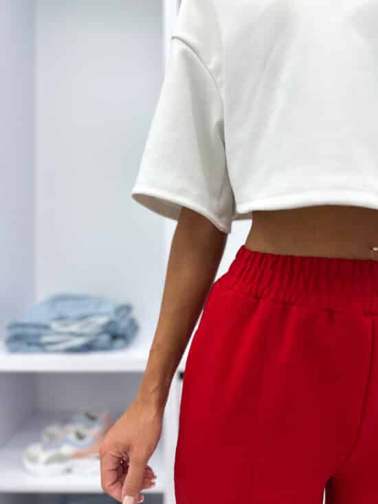 Spodnie Bawełniane Wide Leg (38)