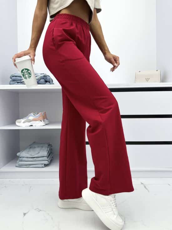 Spodnie Bawełniane Wide Leg (42)