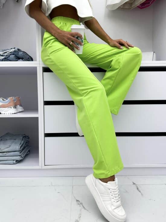 spodnie bawełniane wide leg (6)