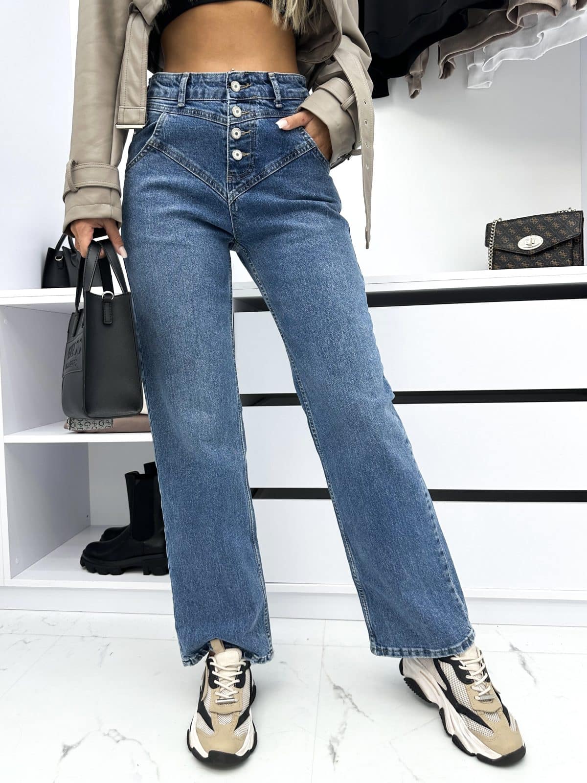 Spodnie Jeansowe Straight Leg Blairy (1)