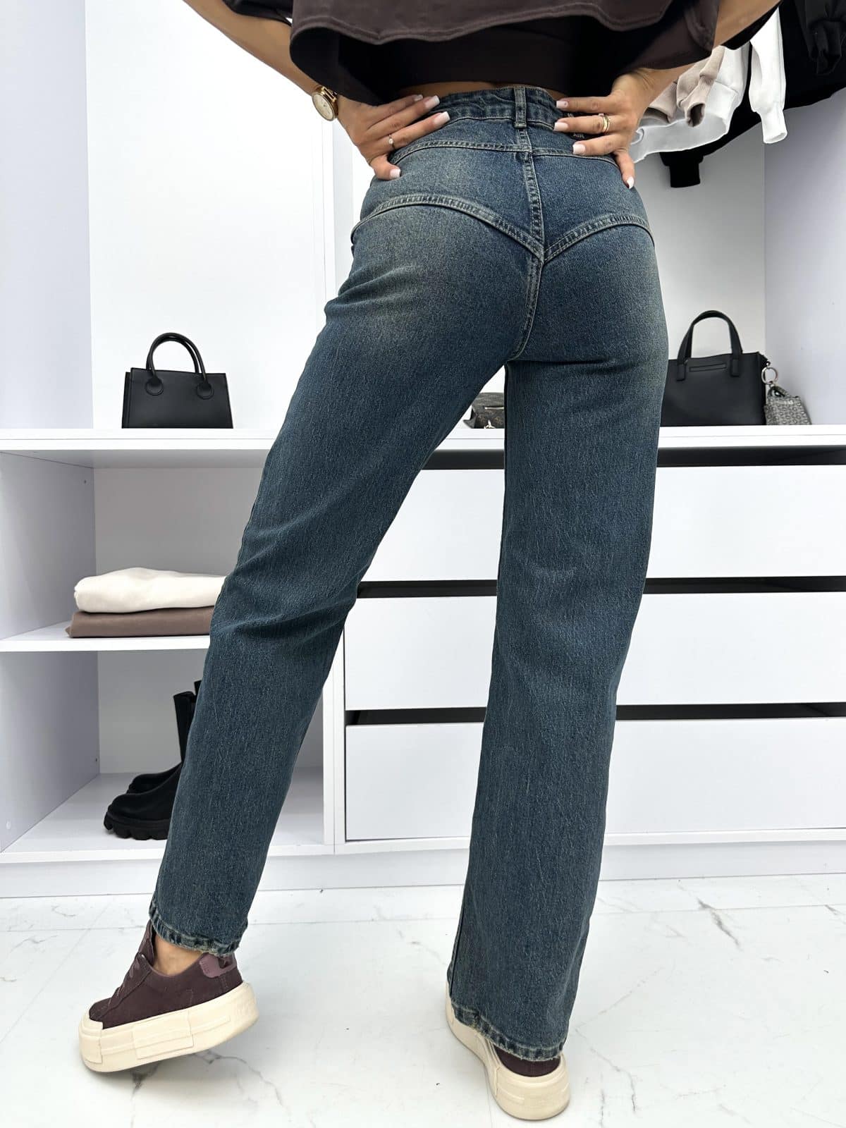 Spodnie Jeansowe Straight Leg Blairy (8)