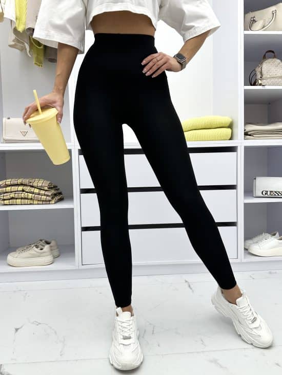 Legginsy Klasyczne Czarne Estelle (1)