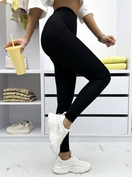 Legginsy Klasyczne Czarne Estelle (2)