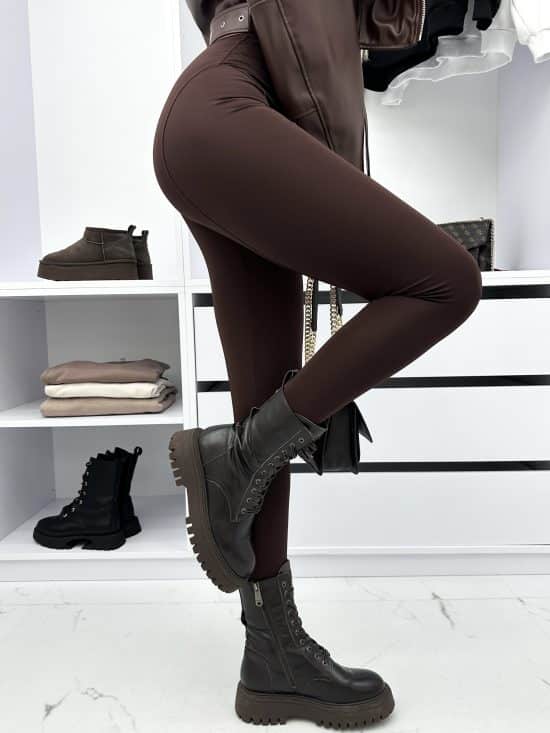 Legginsy Z Przeszyciami Wysoki Stan Zip Eloise (2)