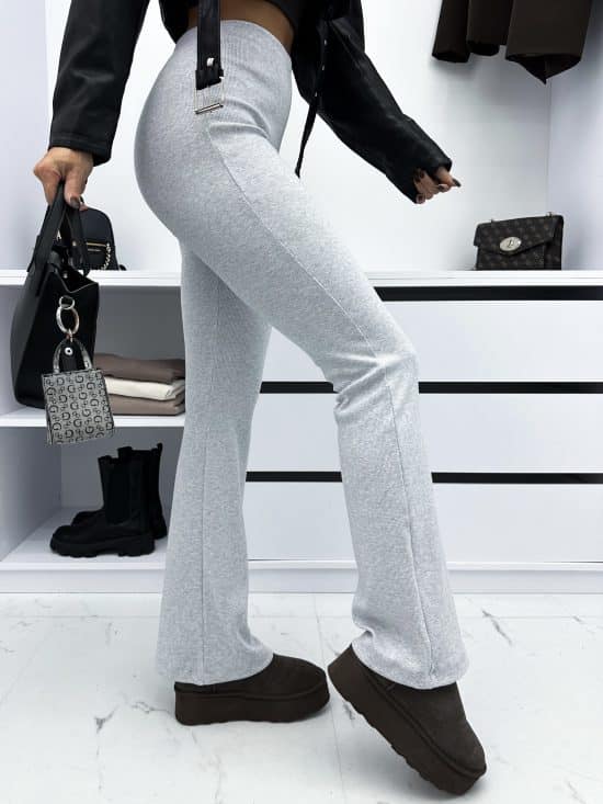 Legginsy dzwony prążkowane SHELLA (12)