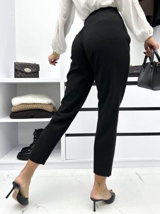 Spodnie Materiałowe Czarne Seddy (2)