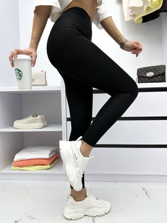 Legginsy Z Wysokim Stanem I Przeszyciami Zip Eloise (16)