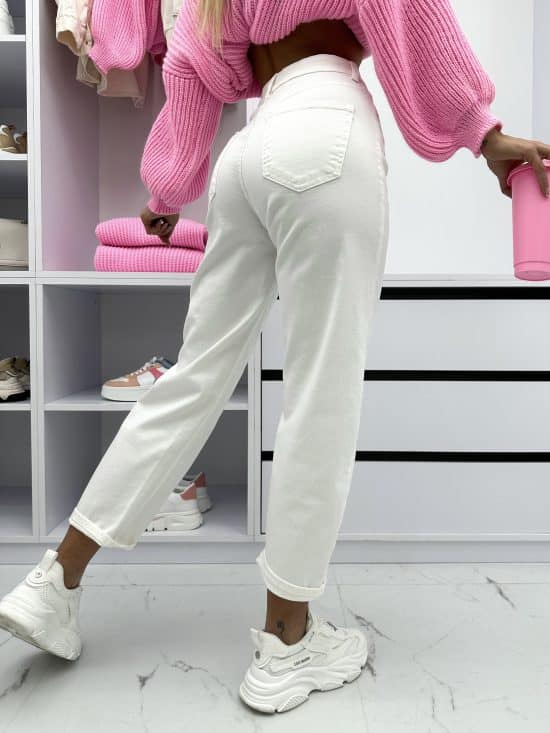 Spodnie Jeansowe Balloon Cream Marile (4)