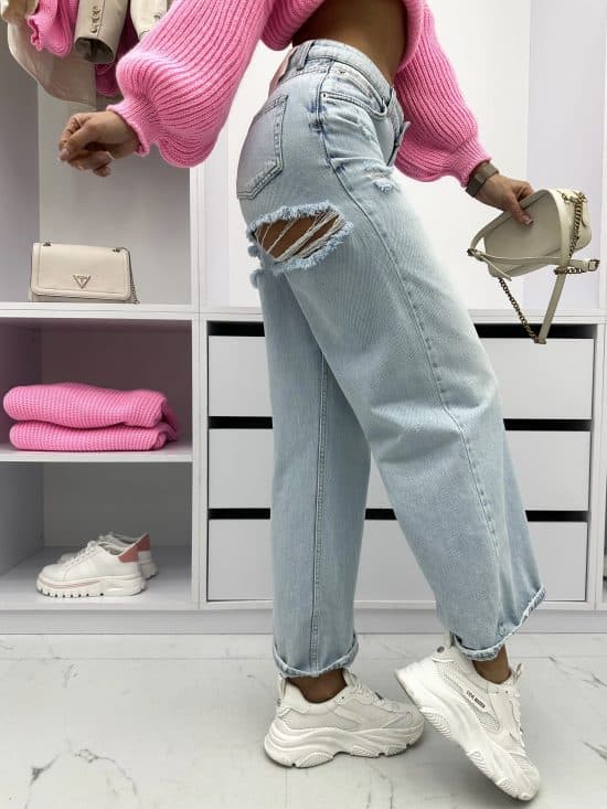 Spodnie Jeansowe Z Dziurami Pod Pośladkami Skater Ambresy (1)