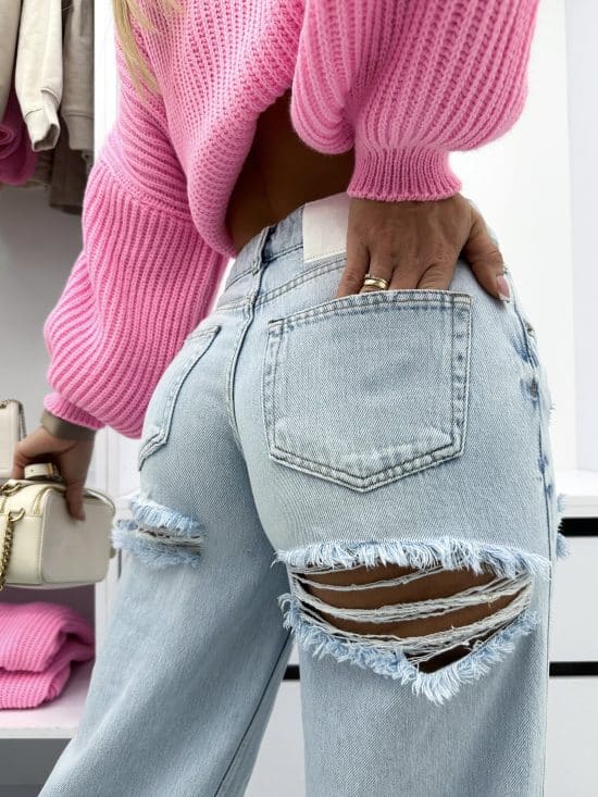 Spodnie Jeansowe Z Dziurami Pod Pośladkami Skater Ambresy (2)