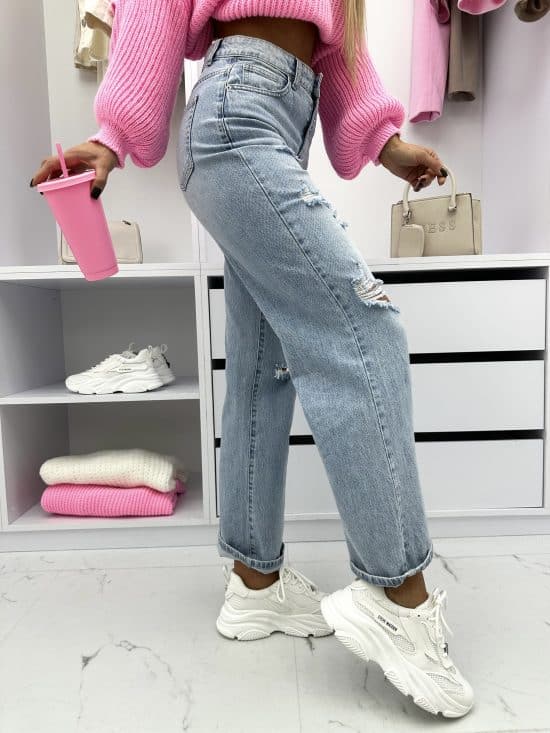 Spodnie Jeansowe Z Dziurami Straight Palero (1)