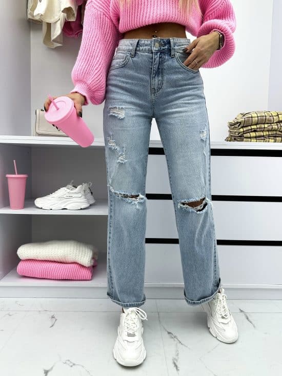 Spodnie Jeansowe Z Dziurami Straight Palero (4)