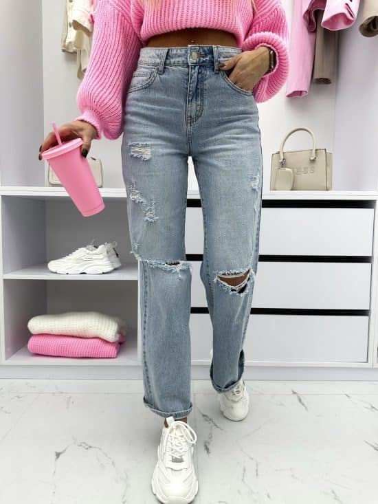 Spodnie Jeansowe Z Dziurami Straight Palero (5)