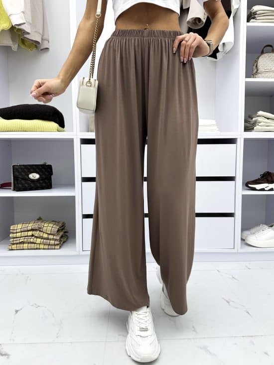 Spodnie Wide Leg Kakao Mirabell (3)