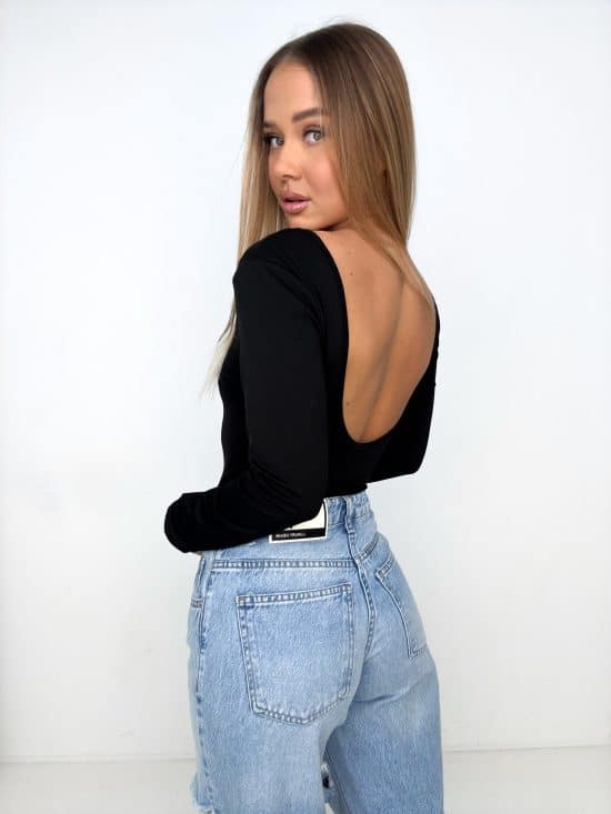 Body Z Odkrytymi Plecami Czarne Rachelle (12)