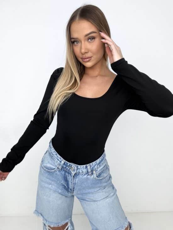 Body Z Odkrytymi Plecami Czarne Rachelle (6)