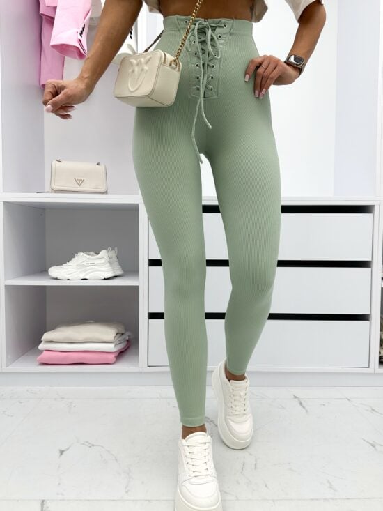 Legginsy Prążkowane Wiązane Sunney (2)