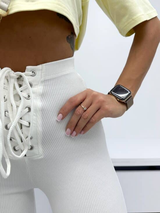 Legginsy Prążkowane Wiązane Sunney (7)