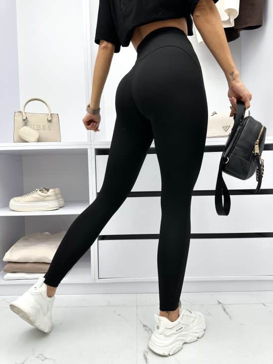 Legginsy Wiązane Z Zipem Czarne Dorrys (2)