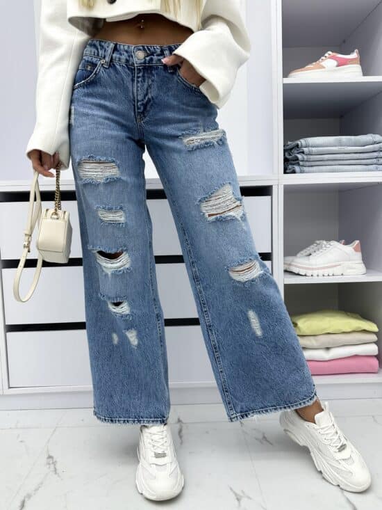 Spodnie Jeansowe Wide Leg Derica (1)