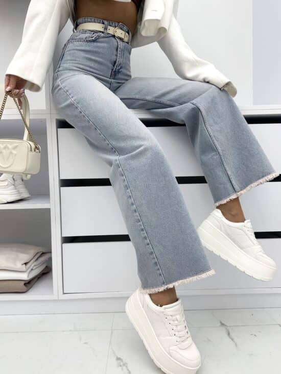 Spodnie Jeansowe Z Bardzo Wysokim Stanem Baggy Cloe (2)