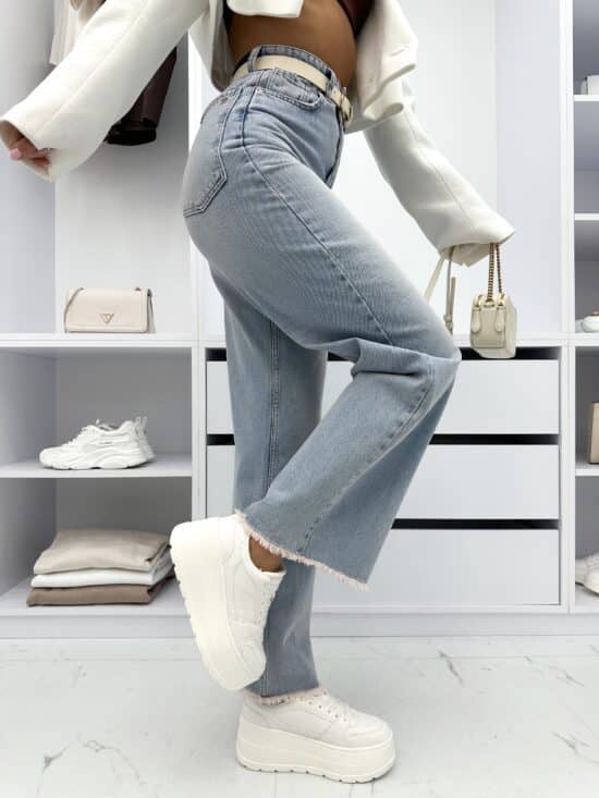 Spodnie Jeansowe Z Bardzo Wysokim Stanem Baggy Cloe (5)