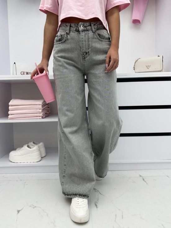 Spodnie Jeansowe Baggy Szare Laurent (7)