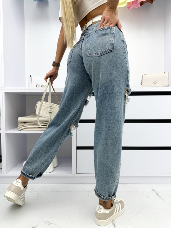 Spodnie Jeansowe Z Dziurami Baggy Porrto (4)