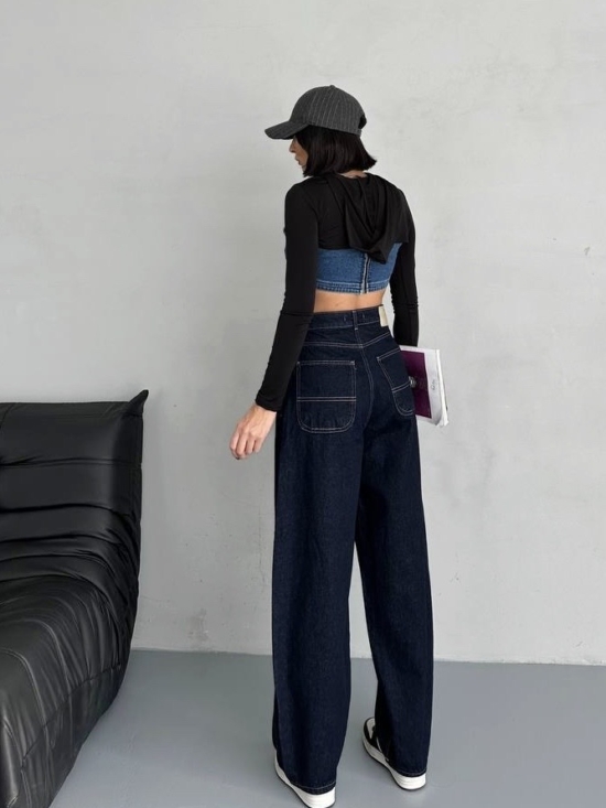 Spodnie Jeansowe Granatowe Skater Fit Monako (2)